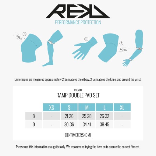Набор защитных накладок REKD Ramp Double Pad Set, черный, размер L