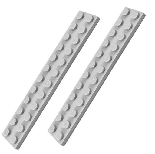 LEGO Тарелка 2x12 светло-серая 4211360 2445