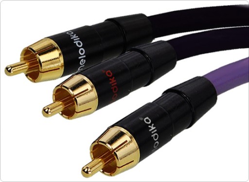 Melodika MDSWY10 Kabel do subwoofera typu Y (RCA-2xRCA) Purple - 1m