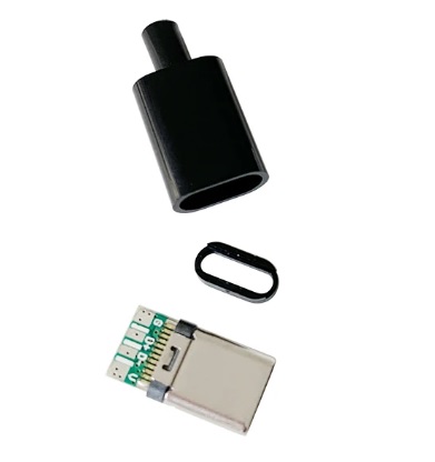Разъем USB Type C Разъем USB C 3.1 Черный