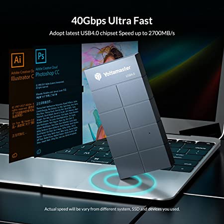 Yottamaster HC4-C4 obudowa dysku SSD USB4.0 40Gbps