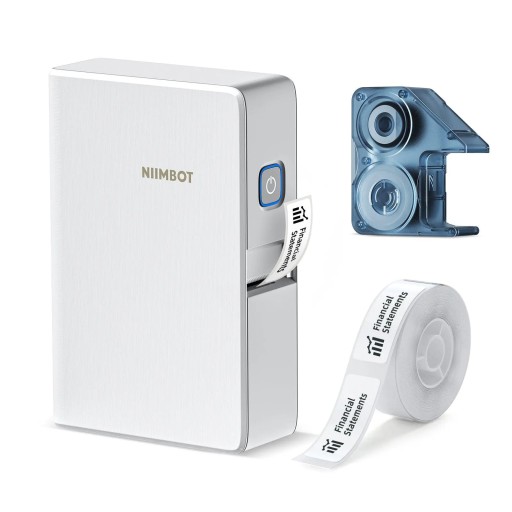 Термопринтер NIIMBOT B18 + рулон этикеток + термотрансферная лента