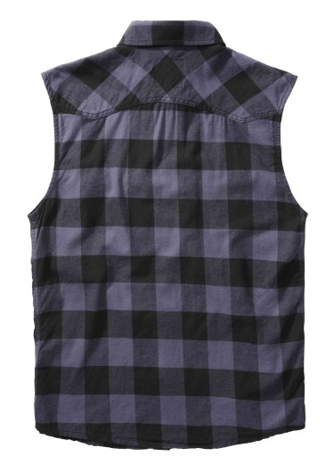 Koszula Brandit Checkshirt sleeveless black/grey 5XL