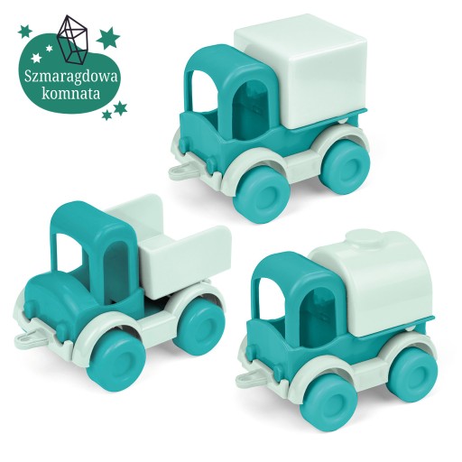 ZESTAW AUTEK DLA DZIECI KID CARS TRIO WADER MIĘTA