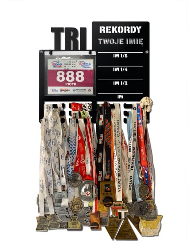 Вешалка для медалей и стартовых номеров TRIATHLON RECORDS наименование 346.1