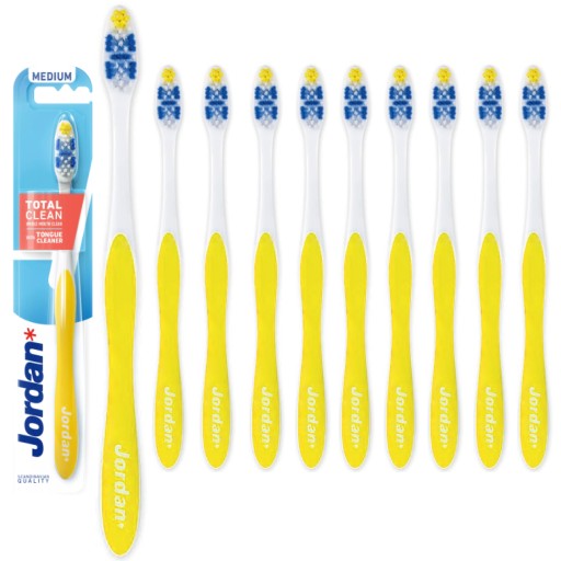 Ручная зубная щетка Jordan Total Clean Medium 10 шт.