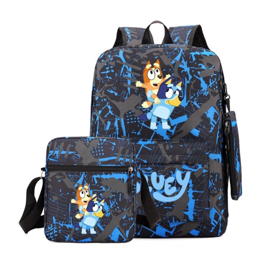 НОВЫЙ ШКОЛЬНЫЙ КОМПЛЕКТ Bluey, РЮКЗАК, СУМКА, ЧЕХОЛ ДЛЯ КАРАНДА, высокое качество