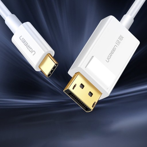 UGREEN MM139 однонаправленный адаптер USB-C — Display Port 4K 1,5 м белый