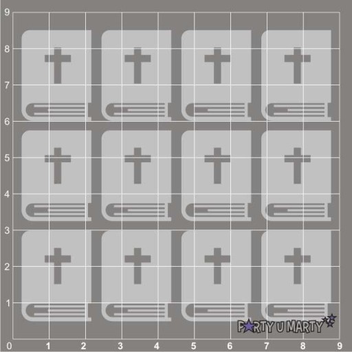 КАРТОННЫЕ скрапки Holy Bible Bible 19х25 мм, х12