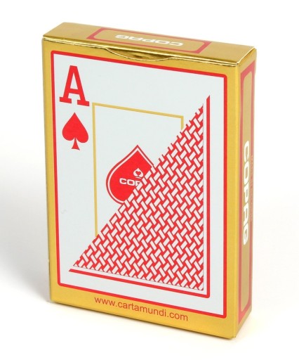 Карты Copag Texas Gold Jumbo, 100% пластик, красные