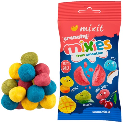 Чипсы MIXIT Crunchy Mixies хрустящие фруктовые смузи сублимированные 20г