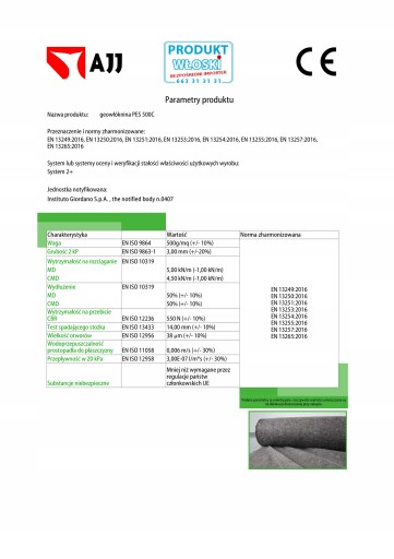 Геотекстиль PES500C THICK для бассейнов 4х2м от AJJ_pl