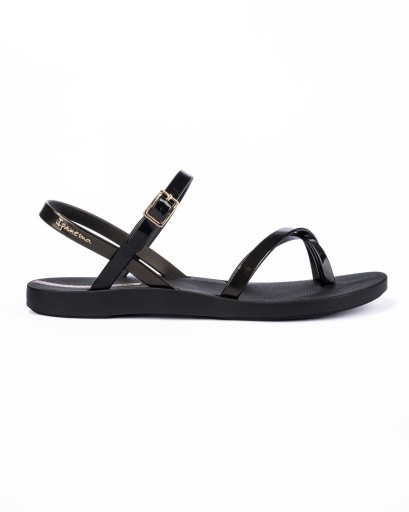 Сандалии женские Ipanema Elegant Flat спортивные резиновые черные светлые 39