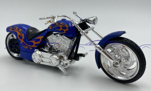 Чоппер Железный CUSTOM синий:18 Motormax