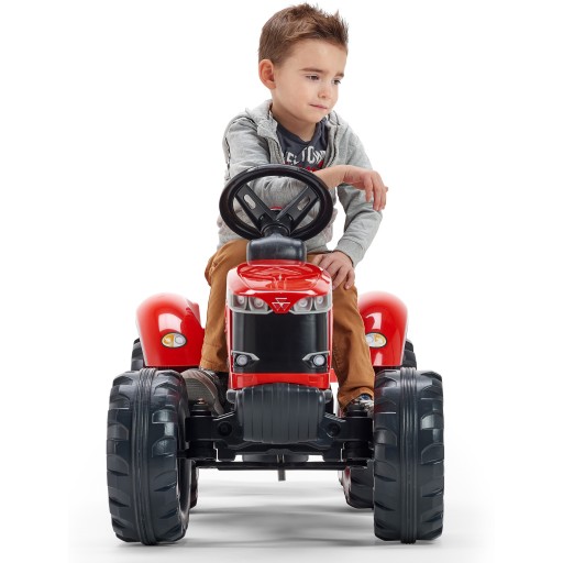 ПЕДАЛЬНЫЙ ТРАКТОР FALK MASSEY FERGUSON С ПРИЦЕПОМ КРАСНЫЙ
