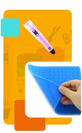DŁUGOPIS 3D DRUKARKA 3D PEN RÓŻOWY + WKŁADY 110M + MATA ZESTAW XL