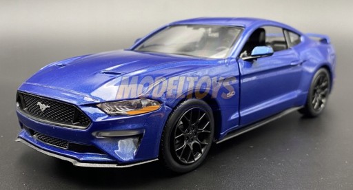 Ford MUSTANG GT 5.0 2018 1:24 модель Motormax 79352 синий