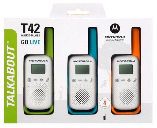 РАЦИЯ MOTOROLA T42 WALKWAY, 3 КОМПЛЕКТА