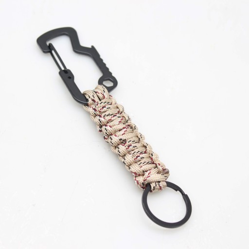 PARACORD KARABIŃCZYK BRELOK DO KLUCZY SURVIVAL