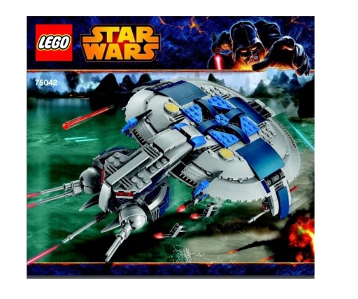 LEGO SW MANUAL Боевой корабль дроидов 75042