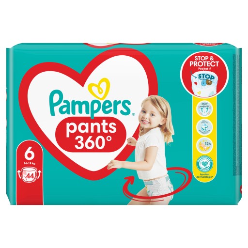 PAMPERS Pieluchomajtki PANTS 6 pieluszki 44 szt