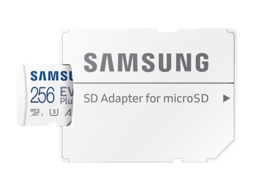 Карта памяти Micro SD Samsung EVO Plus microSDXC 256 ГБ C10 A2 V30 UHS-I U3