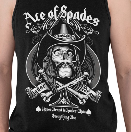 TANK TOP HORROR/ROCK ACE OF SPADES