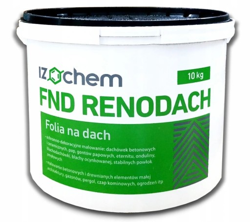 RENODACH PŁYNNA FOLIA DACHOWA RENOWACJA PAPY 10 KG