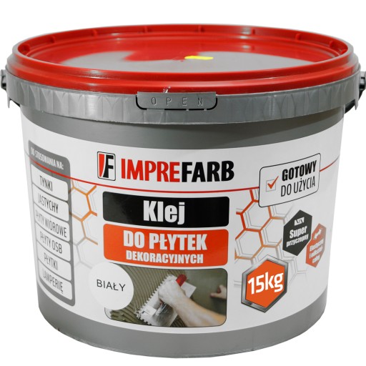 КЛЕЙ ДЛЯ ДЕКОРАТИВНОЙ ШТУКАТУРКИ ПЛИТКИ 15 КГ IMPREFARB