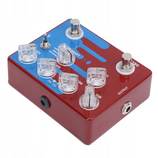 Cyfrowy pedał efektów Distortion Delay z 3