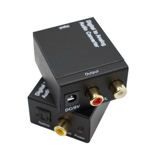 ОПТИЧЕСКИЙ КОНВЕРТЕР TOSLINK КОАКСИАЛЬНЫЙ В 2x CINCH RCA