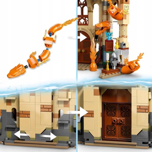 LEGO ГАРРИ ПОТТЕР КОМНАТА Требований ОГНЕННАЯ ЗМЕЯ 2 В 1 СИЛА АКСЕССУАРОВ 5 ФИГУРОК