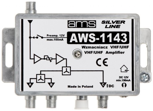 АНТЕННЫЙ УСИЛИТЕЛЬ AWS-1143 17/19дБ