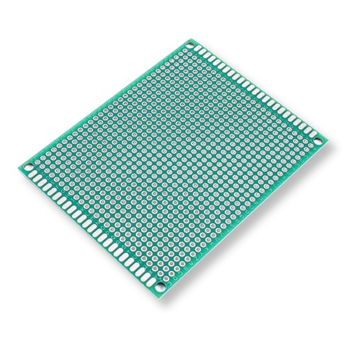 Płytka PCB prototypowa 7x9cm dwustronna 906 otworów drukowana 2.54 mm