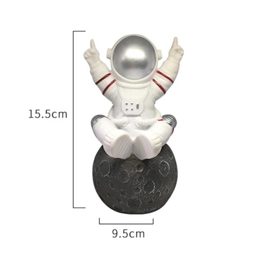 Astronaut Głośnik Bluetooth z mikrofonem srebrny