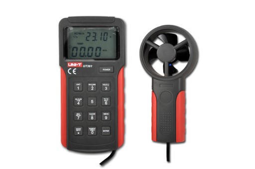 Измерение температуры анемометром Uni-t UT361