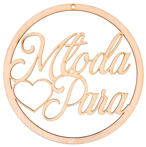 Obręcz ślubna PARA MŁODA 30cm dekoracje weselne