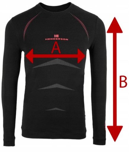 HENDERSON NORDIC мужская ТЕРМОАКТИВНАЯ ФУТБОЛКА с длинными рукавами - XXL