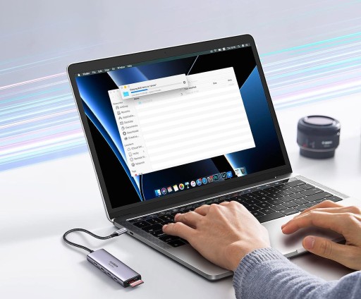 АДАПТЕР-ХАБ UGREEN USB-C — 3x USB 3.2 HDMI 4K 60 Гц 4K SD TF КАРТРИДЕР