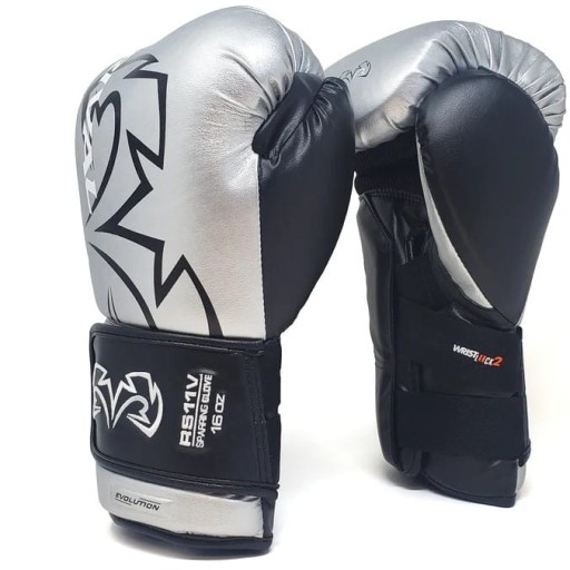 Боксерские перчатки RIVAL RS11V (серебро) [Вес: 14 унций]