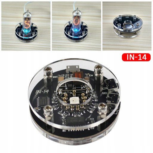 ЧАСЫ ЦИФРОВОЙ БУДИЛЬНИК NIXIE TUBE ЭЛЕКТРОННЫЙ IN12