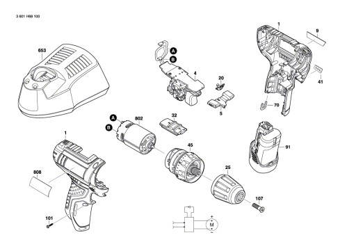 ЭЛЕКТРОННЫЙ МОДУЛЬ BOSCH GSR 12V-15 FC GSR 10.8 V-LI-2 ВЫКЛЮЧЕНИЕ