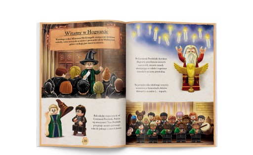 Книга LEGO Гарри Поттер «Волшебный год в Хогвартсе» + 3 фигурки