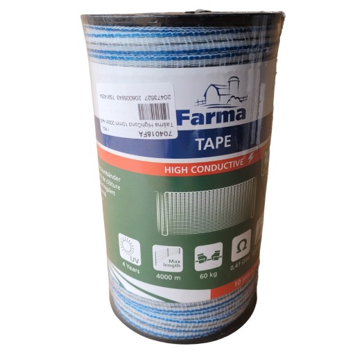 Taśma do pastucha Farma 200m 10mm Profi HighCOND