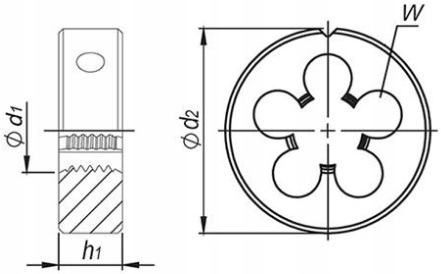THAPPER DIE M24x1,5 HSS РУЧНОЙ НАБОР