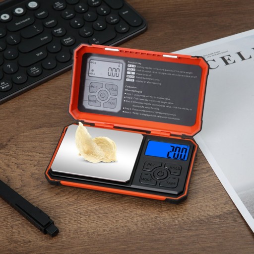 Waga 500g 0,5kg 0,01g elektroniczna przenośna draVires + naklejka