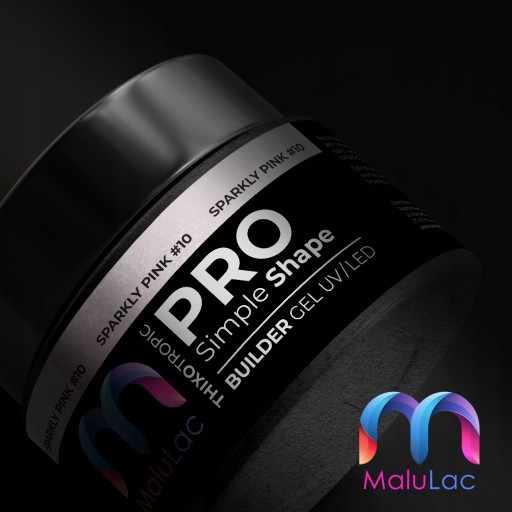 Набор для наращивания ногтей MaluLac UV: 2 геля по 45 г + кисть для геля