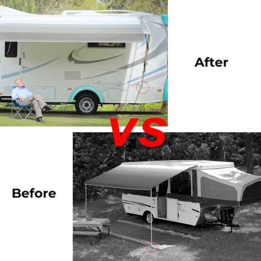 НИЖНИЙ КРОНШТЕЙН ТЕНТА RV 09152021 ДЛЯ КЕМПИНГОВЫХ АВТОМОБИЛЕЙ SUNCHASER II