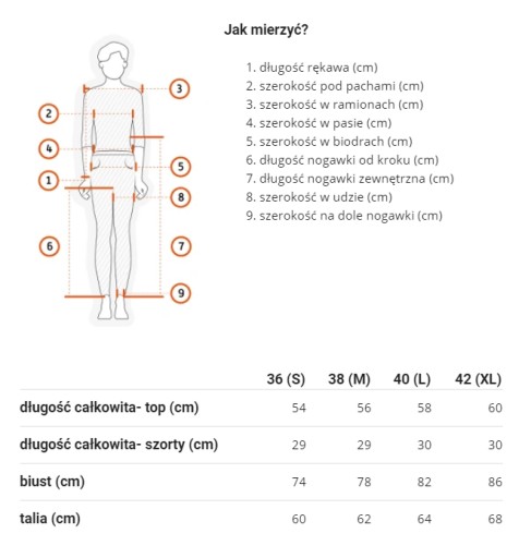 STRÓJ SPORTOWY TOP + SZORTY ZE ŚCIĄGACZEM L FZ136