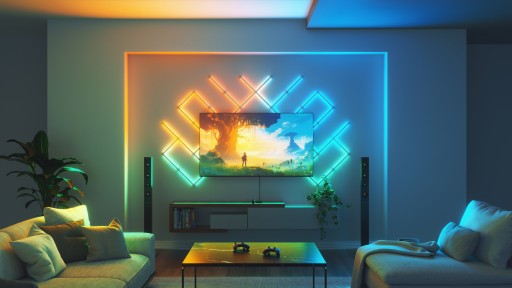 Nanoleaf 4D TV Screen интеллектуальная система подсветки экрана до 85 дюймов со светодиодами RGBW